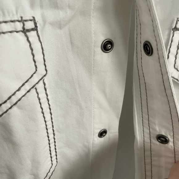 Men’s White Ariat Button Down Shirt XL - Picture 4 of 4